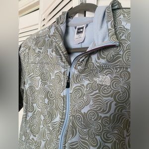 Women’s North Face M Blue and Green Swirl Hoodie